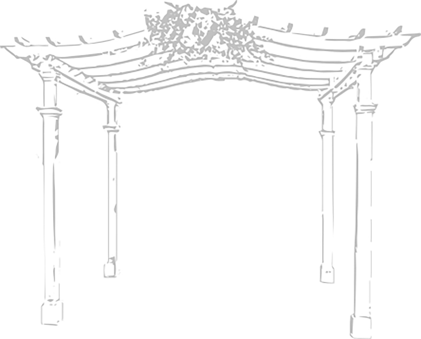 sketch of a pergola