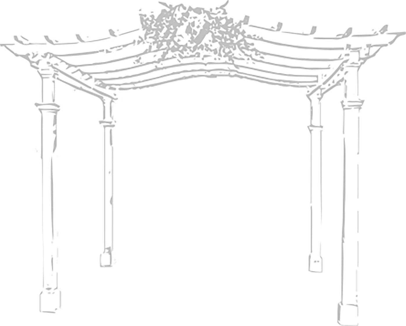 sketch of a pergola